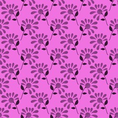 Simple floral seamless ethnic flower pattern for accessories and wrapping and clothes print and kids