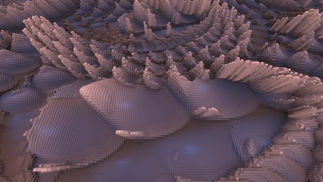 Video Background 2625: Abstract generative art (Loop).