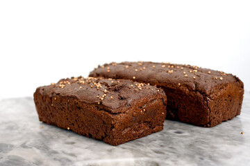 black bread close up
