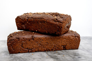 black bread close up