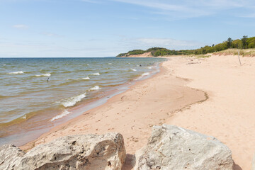 Fototapeta na wymiar sandy beach in the summer