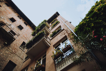 Italy.  Juliet's house in Verona, Italy. Romance and love.