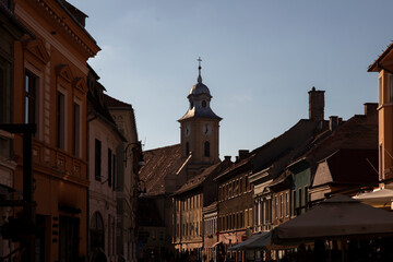 Fototapeta premium The Council Square of old town Brasov Romania