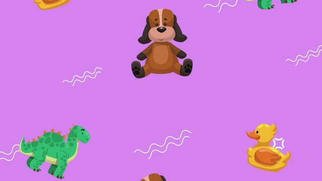 kids toys entertainment pattern animation