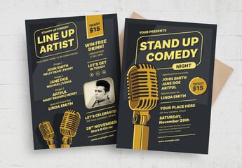 Stand Up Comedy Night Flyer Poster