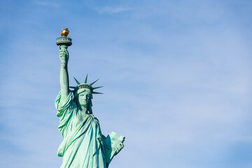 Fototapeta premium Statue of LIberty and Blue Sky