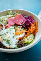 Korean style spicy cold noodle