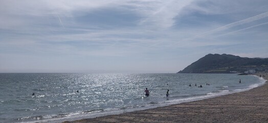 view from the beach