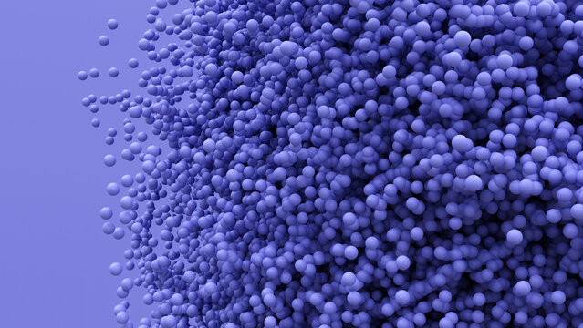 Purple spheres abstract background.  3D Illustration, modern design.