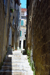 the historic center of Pitigliano Italy