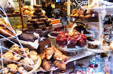 Traditional Dutch confectionery shop in Amsterdam downtown, Netherlands