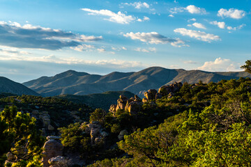 Fototapeta na wymiar Chiricahua Mountains in Southern Arizona
