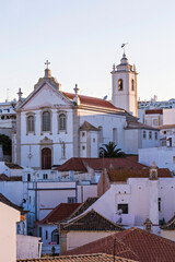 Albufeira's Igreja Matriz (Mother Church), Beautiful Old Town church in Albufeira, Algarve, Portugal