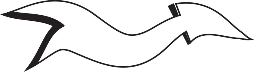 arrow vector icon illustration on white background
