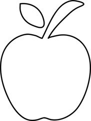 Apple Icon in trendy flat style isolated on grey background..eps