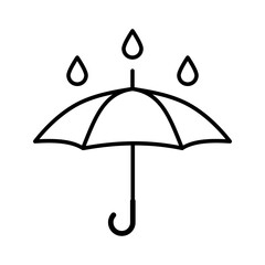 umbrella icon. safe sign. vector illustration.