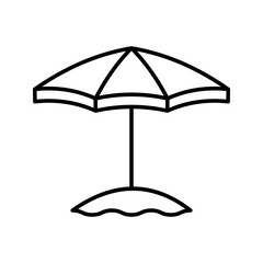 umbrella icon. safe sign. vector illustration.