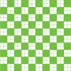 Abstract Vector Seamless green  plaid Checkered Squares Pattern grid