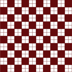 red and white checkered pattern