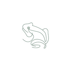 Frog icon logo design