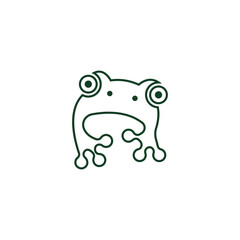 Frog icon logo design