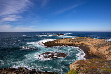 Fototapeta premium A view on the Pacific ocean coast 