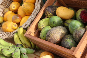 exotic market fruit