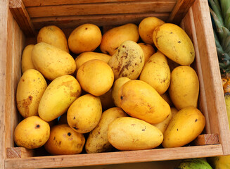 box of mangoes