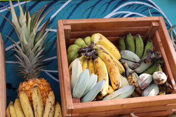tropical fruit in box