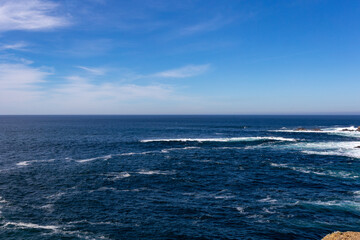 A view on the Pacific ocean coast 