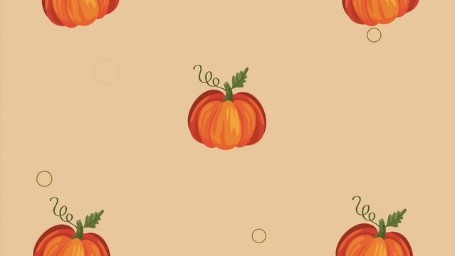pumpkins vegetables autumn pattern