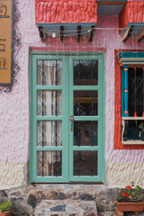 window with shutters