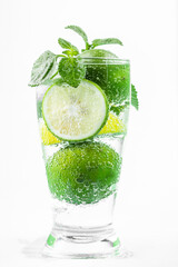 Fresh lemonade fizzy cold drink