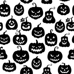 Halloween pumpkin pattern seamless