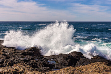 A view on the Pacific ocean coast 