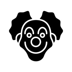 Clown icon. clown icon graphic design vector symbols. vector illustration