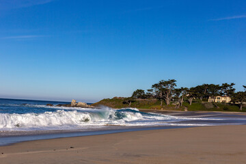 A view on the Pacific ocean coast 