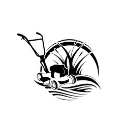 logo lawn mower
