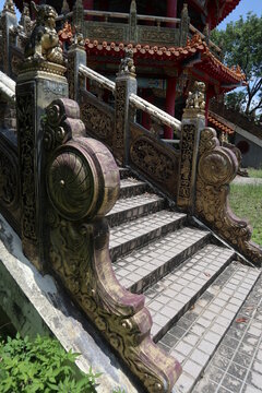 temple culture and building in Asiadesign for peaceful concept
chinese words mean the name of the temple