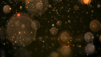 Gold particles award elegant abstract background.