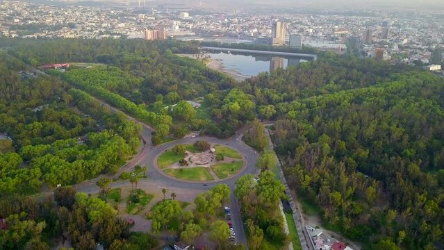 Traveling in Tangamanga Park in San Luis Potosi