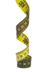 Tape measure sew diet colorful isolated on the white background