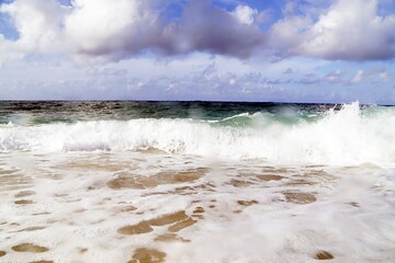 Nahaufnahme Meeresbrandung 