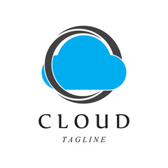 Cloud template vector illustration design