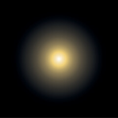 White glowing light burst. Vector illustration on black background. Design element with light effect. Horizontal flash light. For space science concepts, night sky, magic light illustrating
