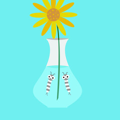 mosquito carrier of dengue virus, zika virus, malaria. mosquitoes control concept. vector illustration