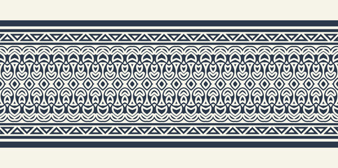 ornament style ethnic seamless borders