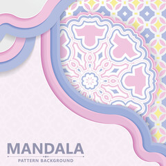 soft color mandala style background