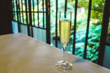 glass of champagne