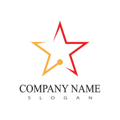 Star icon Template vector illustration design